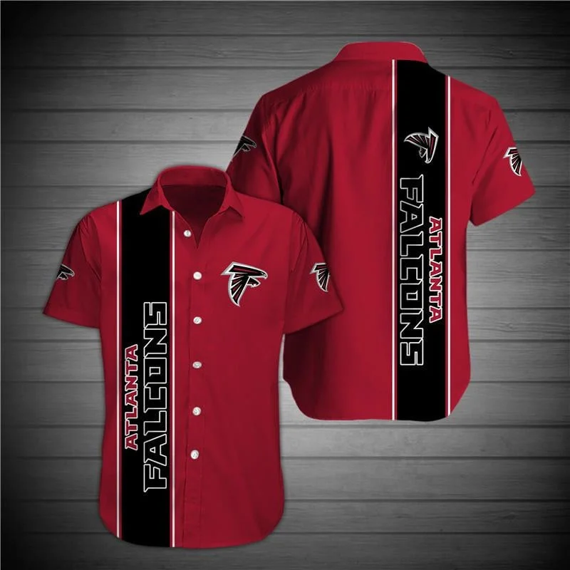Atlanta Falcons Classic Stripe Hawaiian Shirt