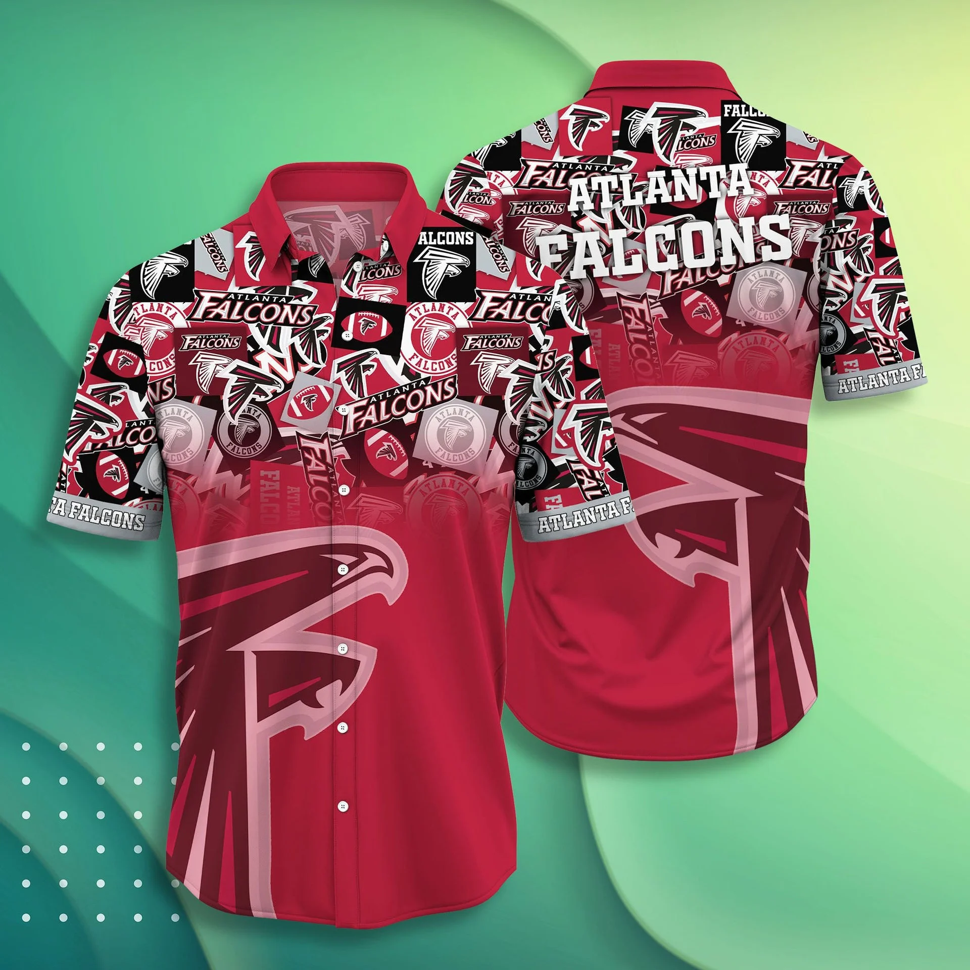 Atlanta Falcons Iconic Collage Hawaiian Shirt