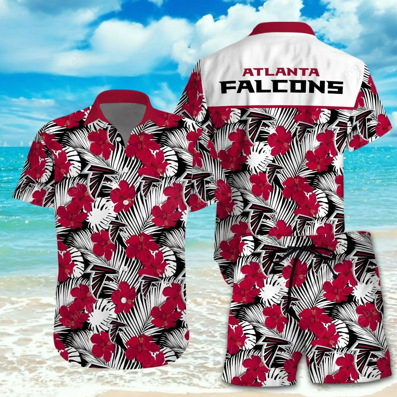 Atlanta Falcons Tropical Paradise Hawaiian Shirt