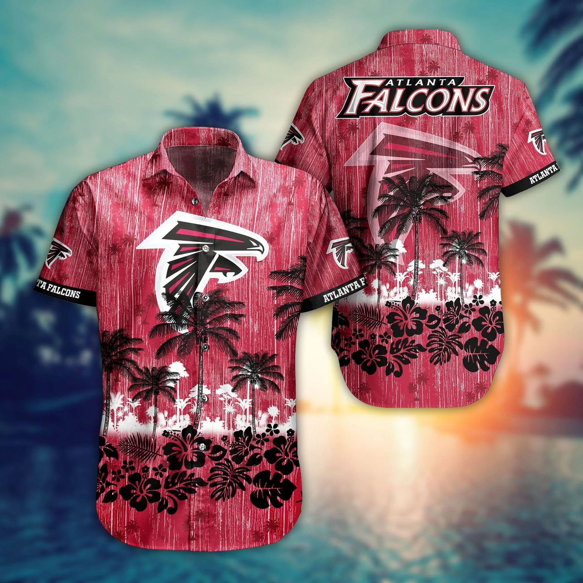 Atlanta Falcons Tropical Sunset Hawaiian Shirt