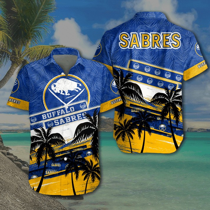Buffalo Sabres Palm Breeze Hawaiian Shirt