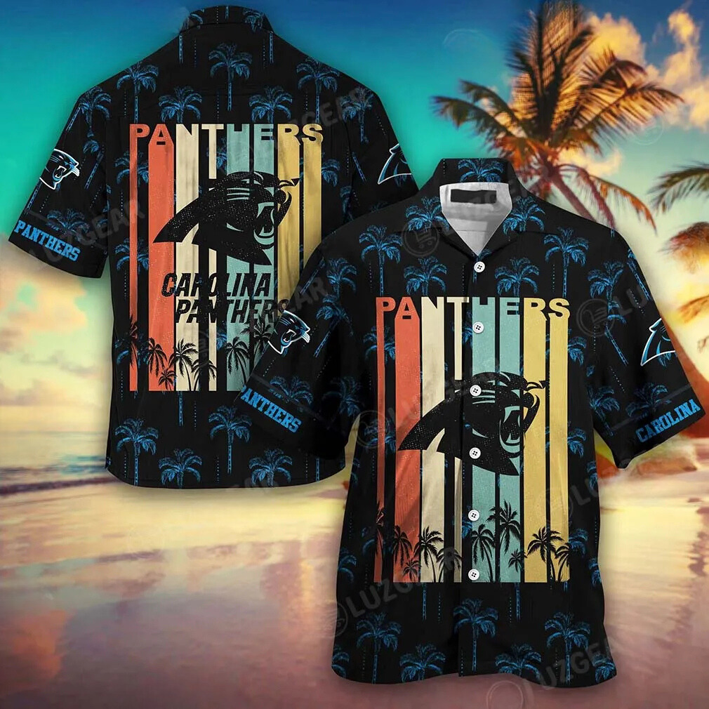 Carolina Panthers Gridiron Breeze Hawaiian Shirt