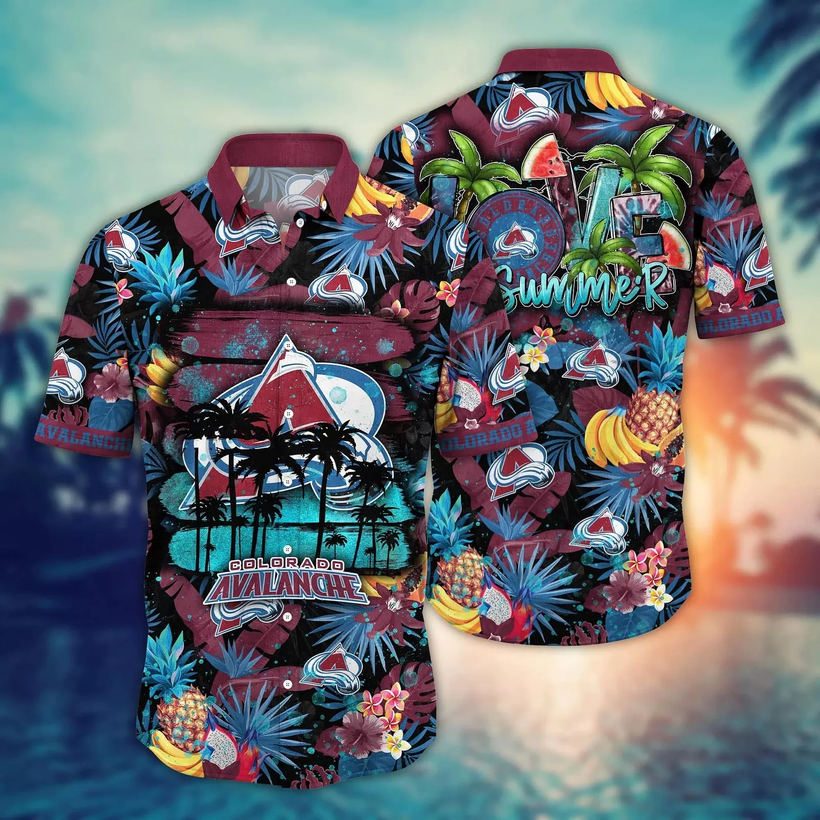 Colorado Avalanche Tropical Summer Hawaiian Shirt