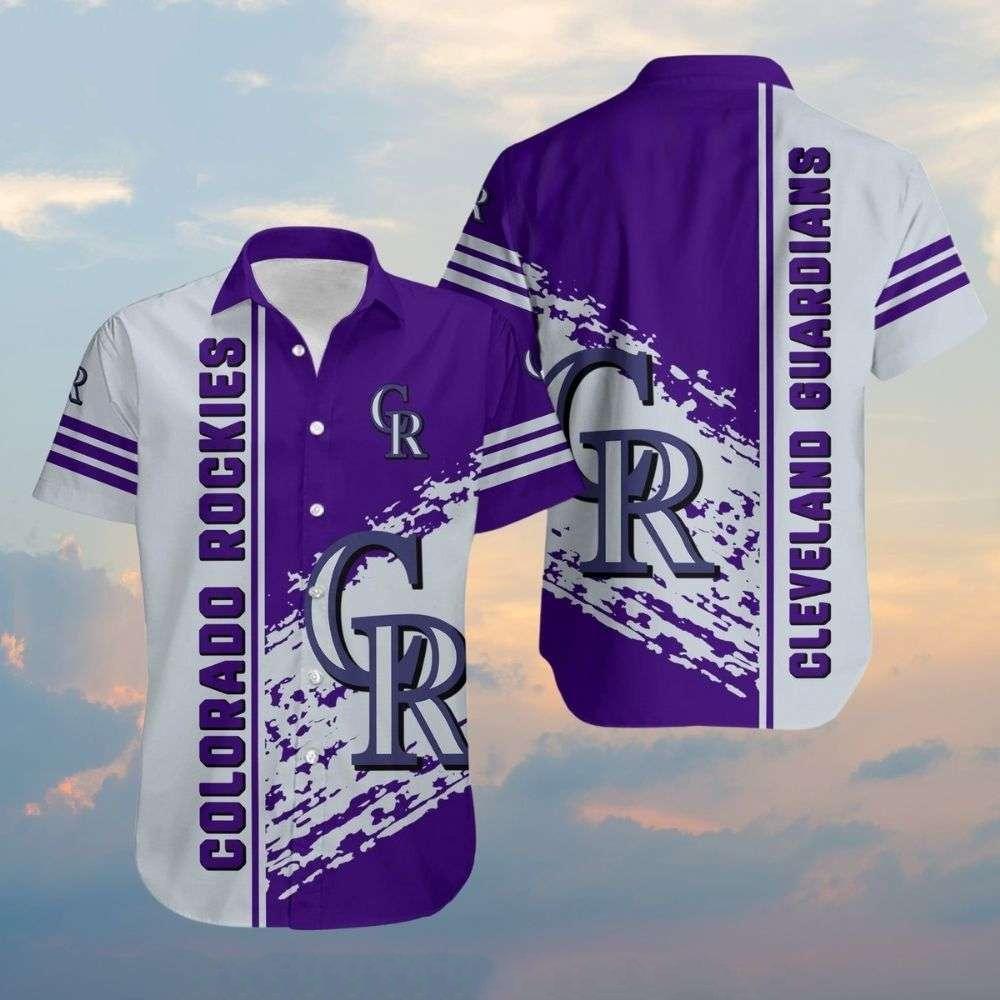 Colorado Rockies and Cleveland Guardians Dual-Tone Hawaiian Shirt