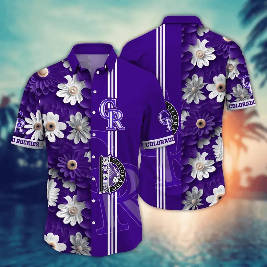 Colorado Rockies Daisy Dream Hawaiian Shirt