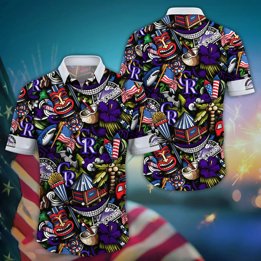 Colorado Rockies Festive Tiki Hawaiian Shirt