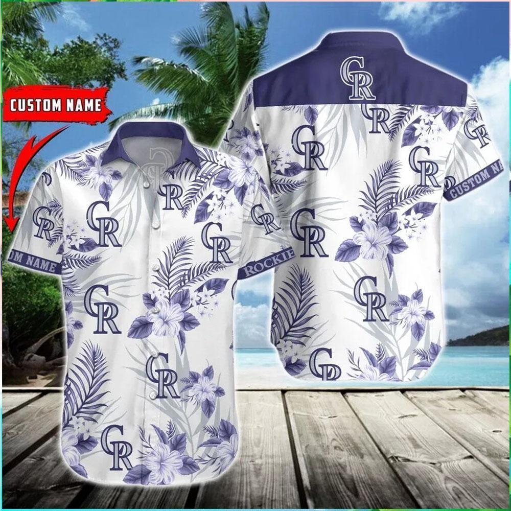 Colorado Rockies Ocean Breeze Hawaiian Shirt