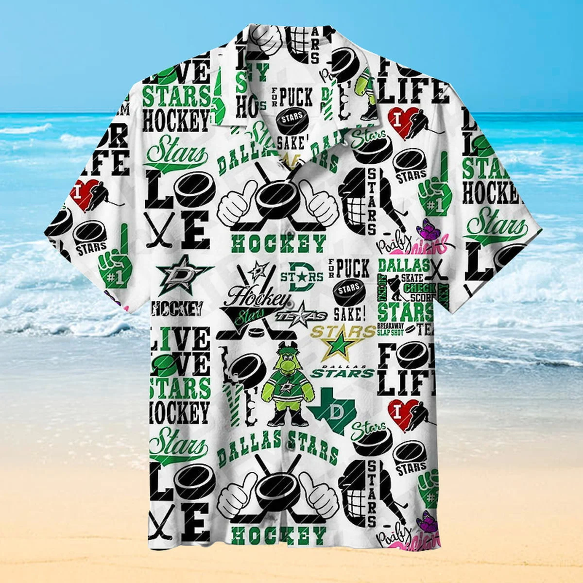 Dallas Stars Hockey Life Hawaiian Shirt