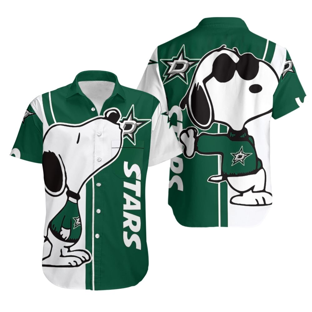 Dallas Stars Snoopy Cool Hawaiian Shirt