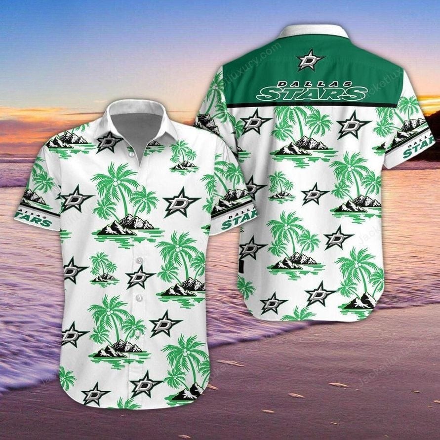 Dallas Stars Tropical Island Hawaiian Shirt