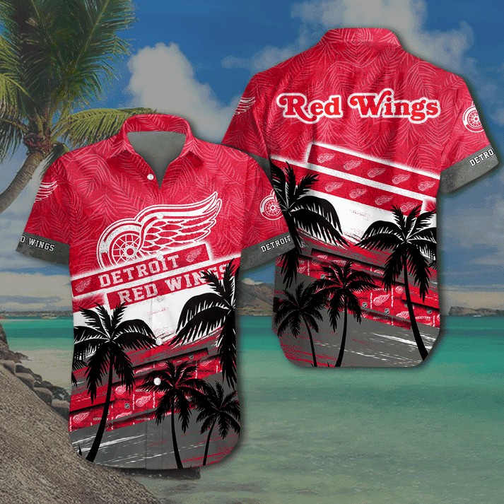 Detroit Red Wings Palm Beach Vibes Hawaiian Shirt