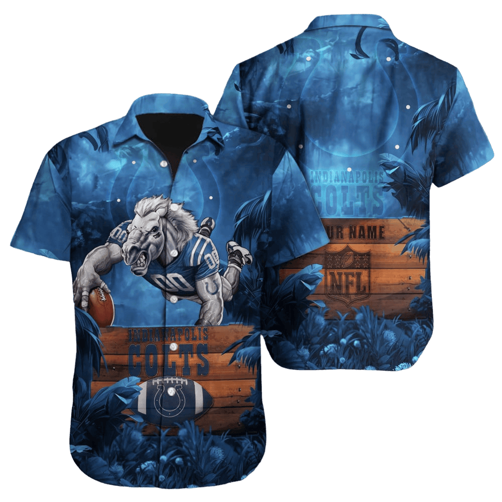 Indianapolis Colts Victory Wave Hawaiian Shirt