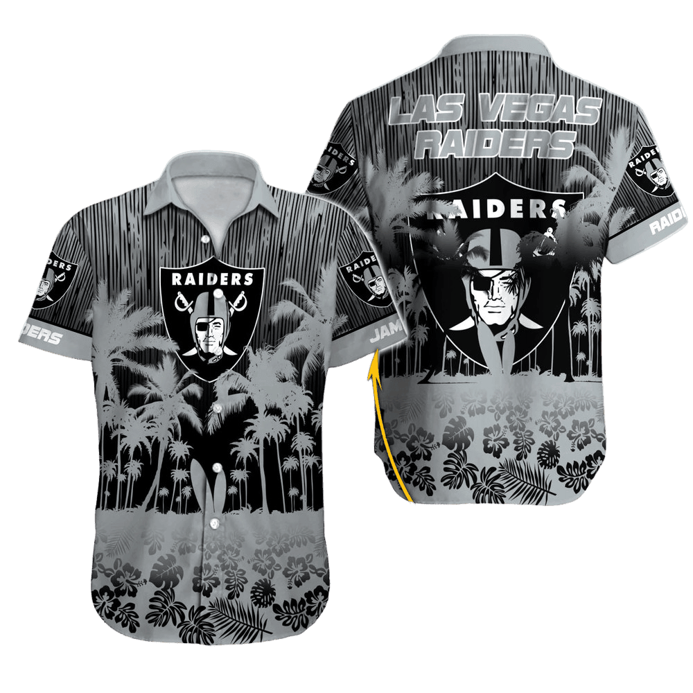 Las Vegas Raiders Tropical Fade Hawaiian Shirt