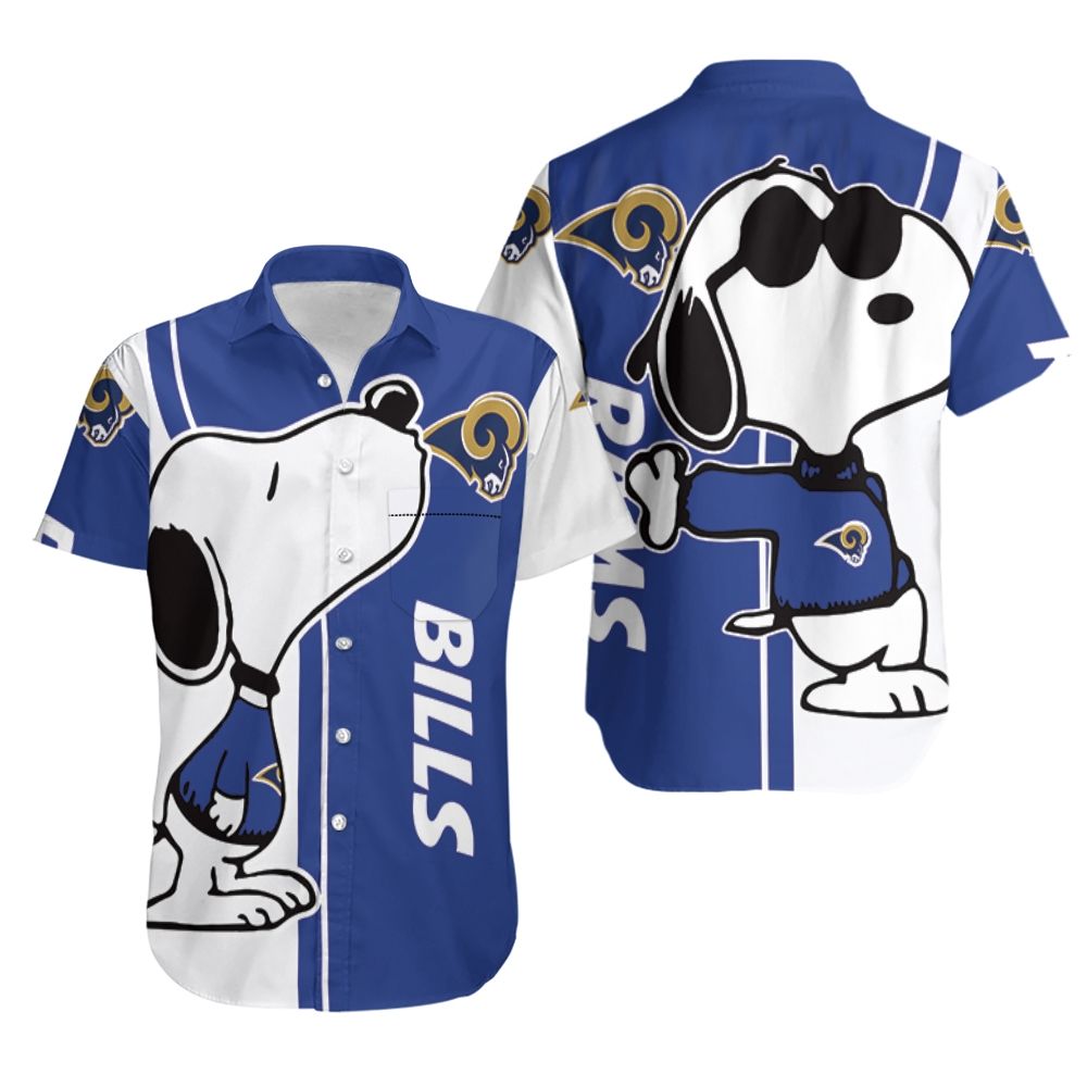 Los Angeles Rams Snoopy Lover Hawaiian Shirt