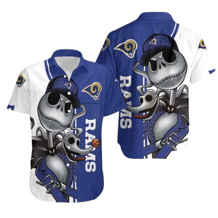 Los Angeles Rams Spooky Fan Hawaiian Shirt
