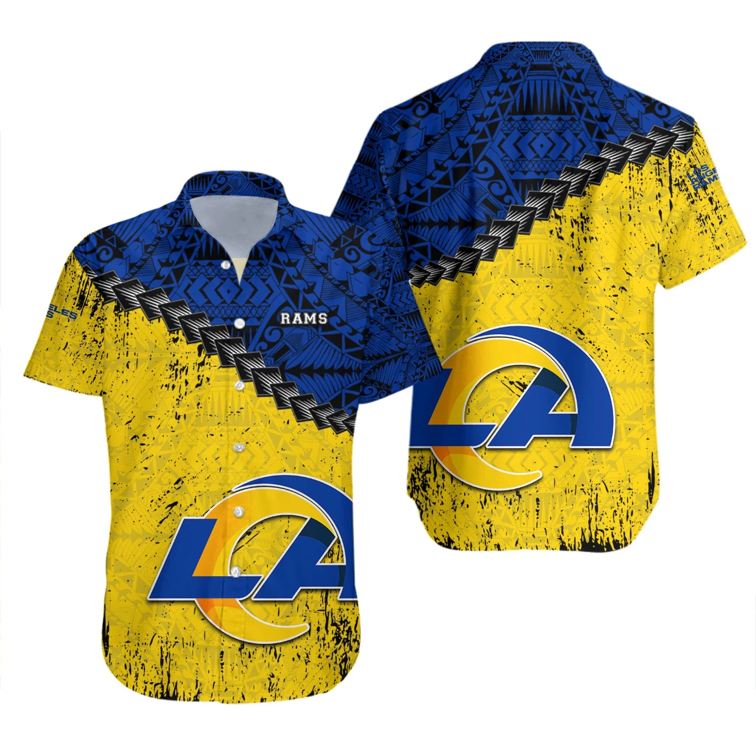 Los Angeles Rams Tribal Energy Hawaiian Shirt