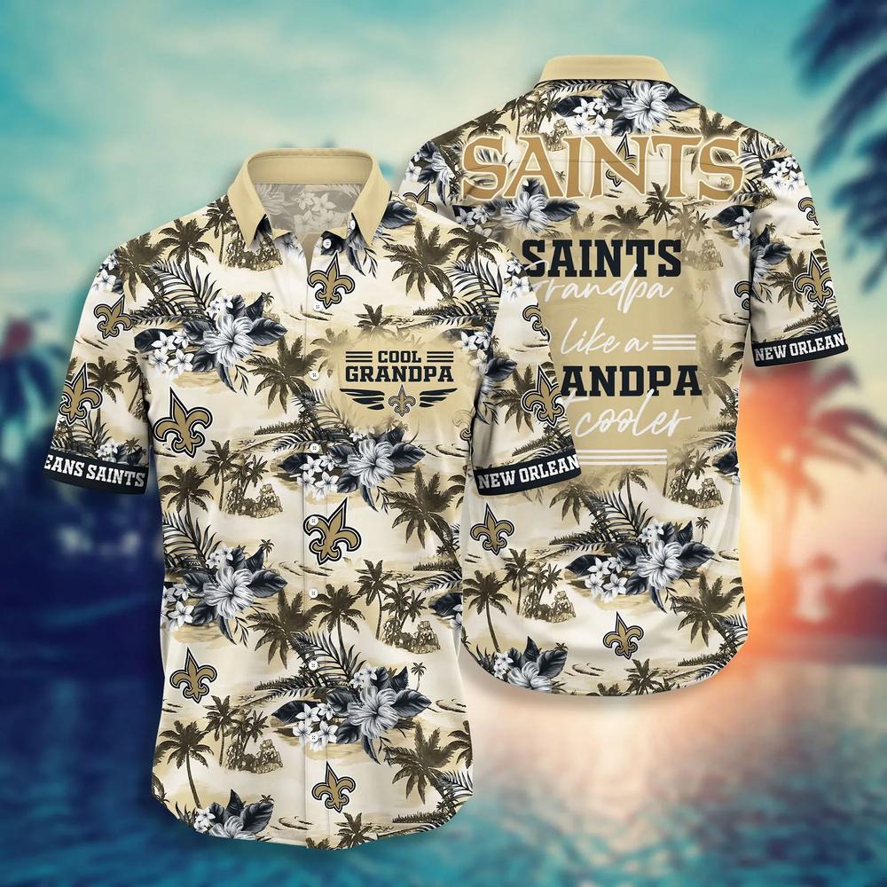 New Orleans Saints Cool Grandpa Hawaiian Shirt