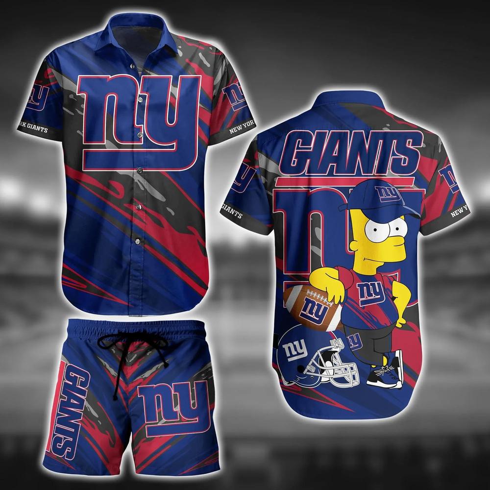 New York Giants Bart’s Play Hawaiian Shirt