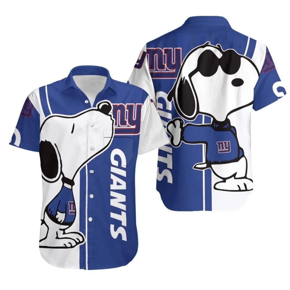 New York Giants Snoopy Style Hawaiian Shirt