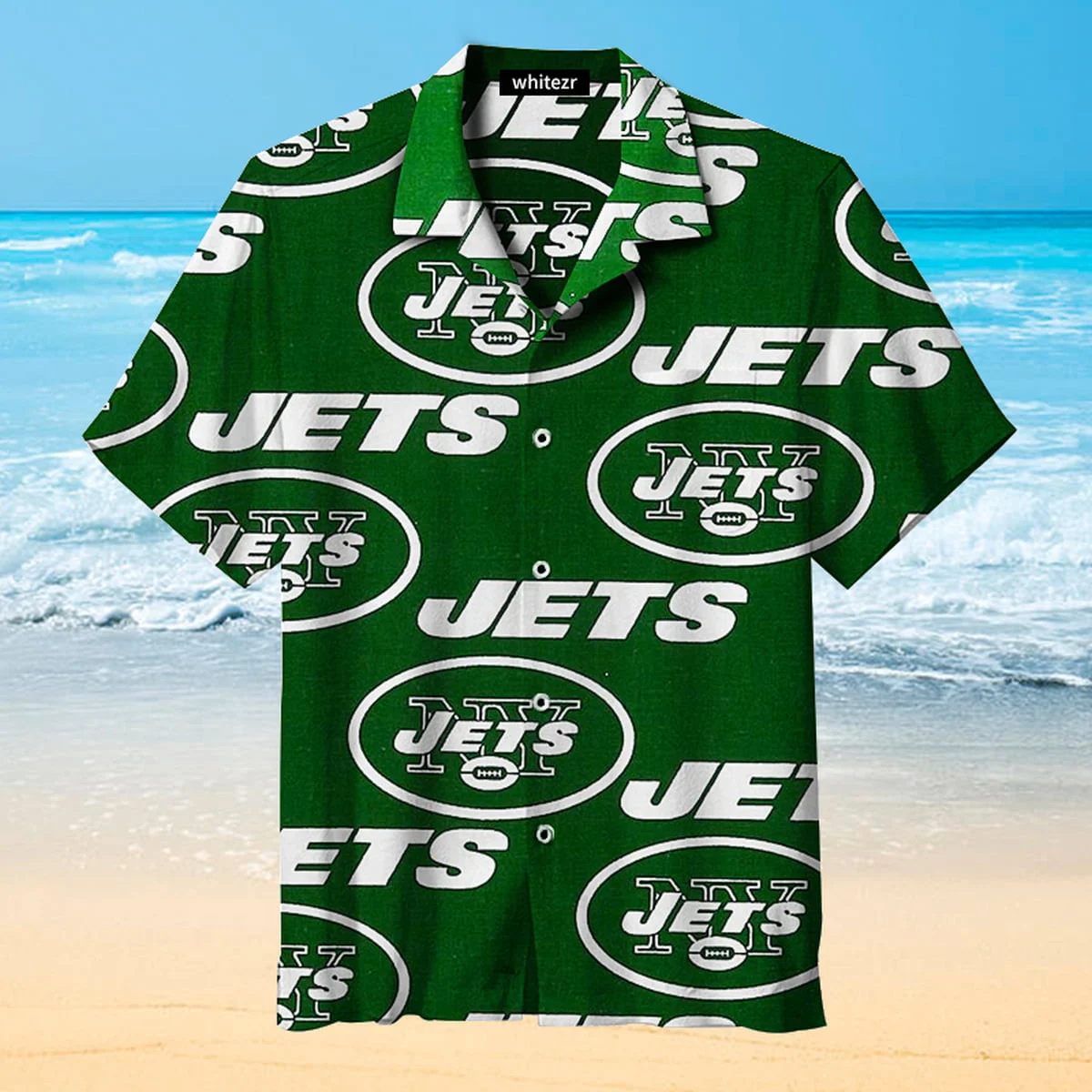 New York Jets Bold Logo Hawaiian Shirt