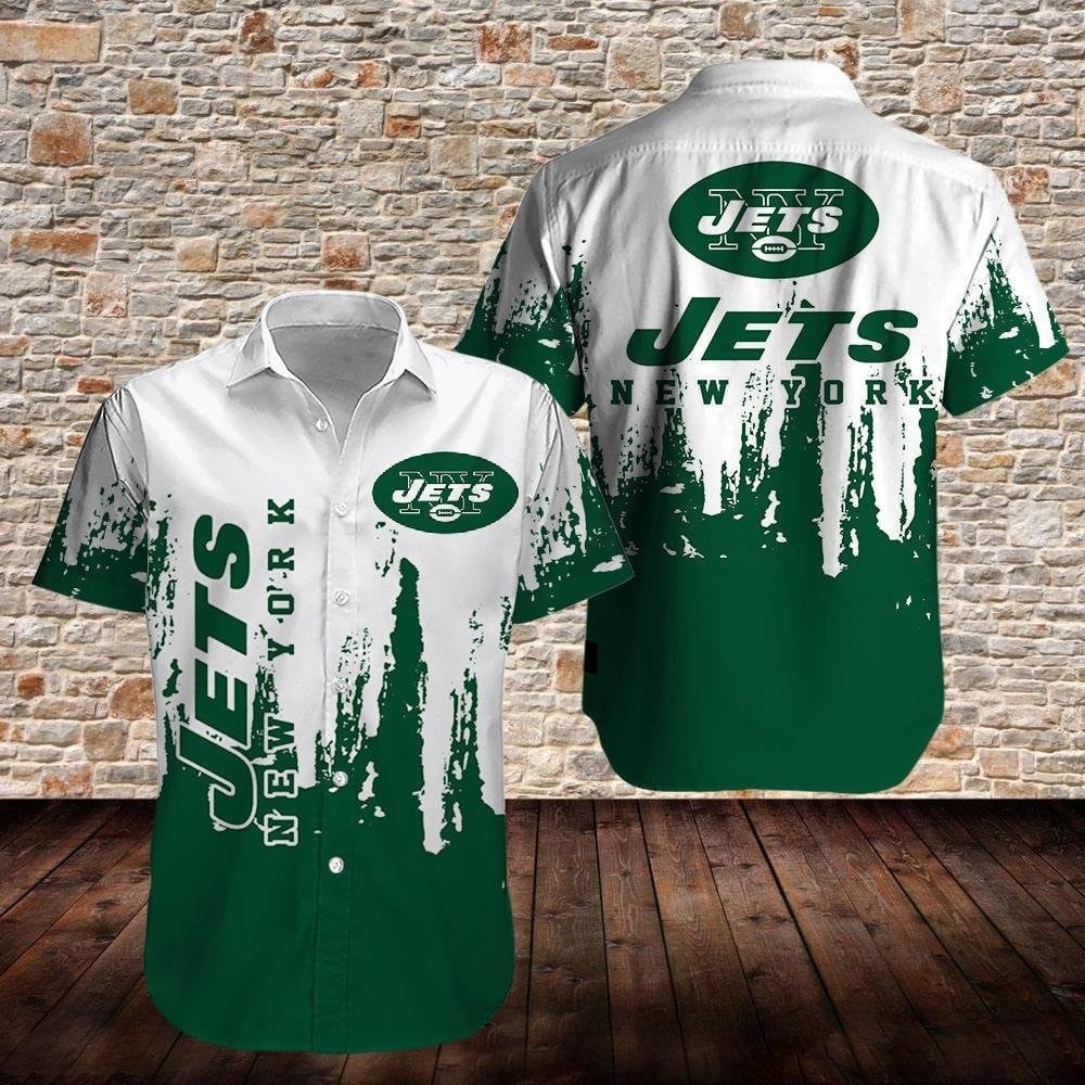 New York Jets Urban Splash Hawaiian Shirt