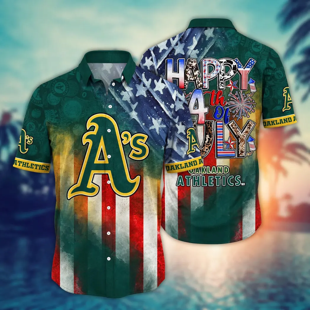 Oakland Athletics 4th of July Hawaiian Shirt