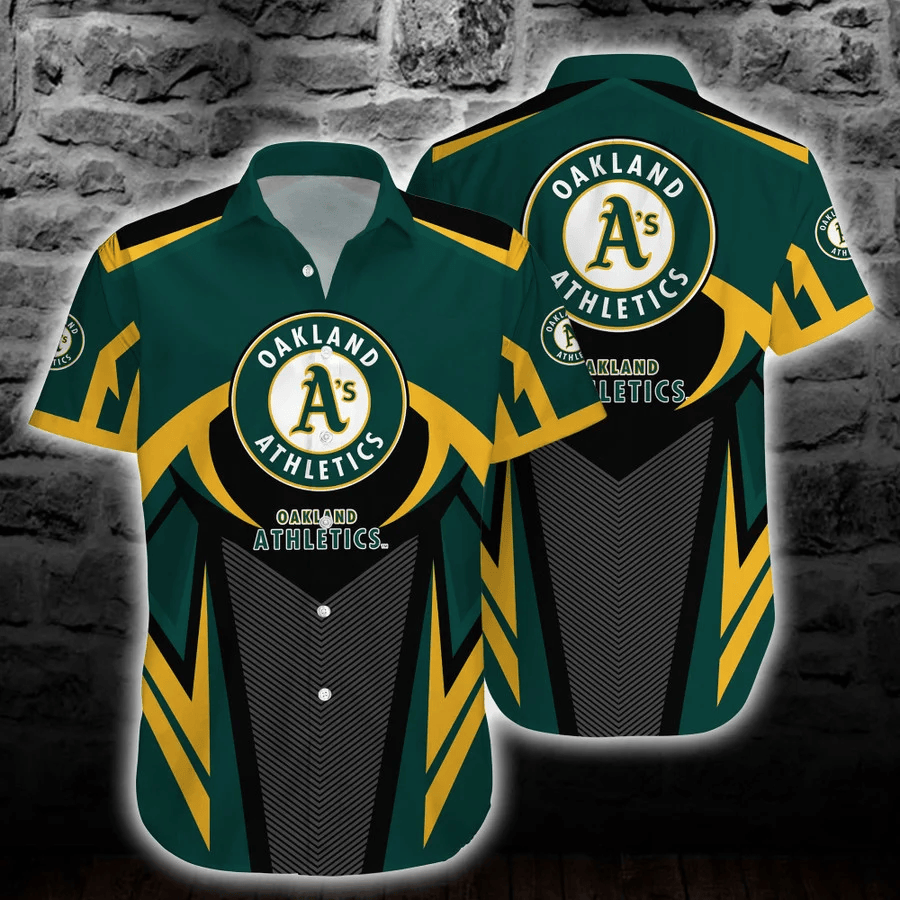 Oakland Athletics Dynamic Chevron Hawaiian Shirt