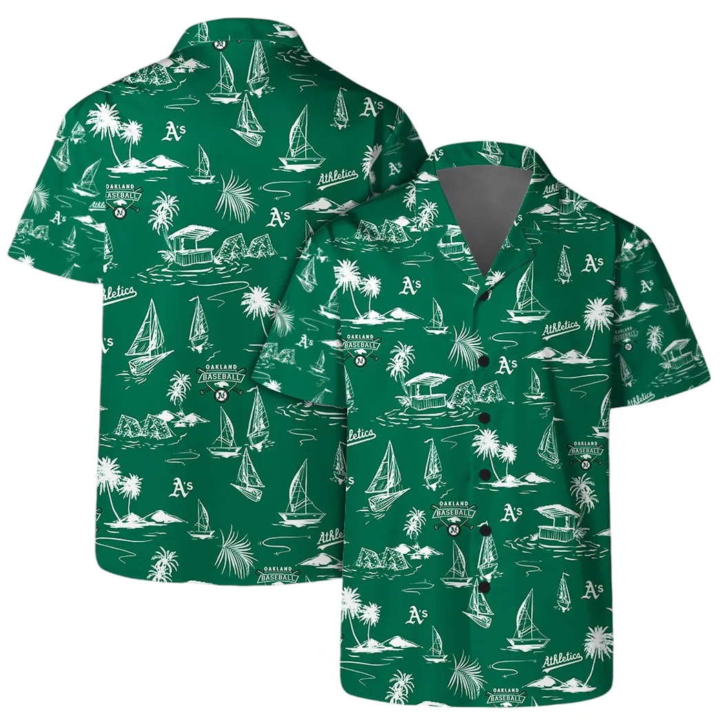 Oakland Athletics Sailing Paradise Hawaiian Shirt