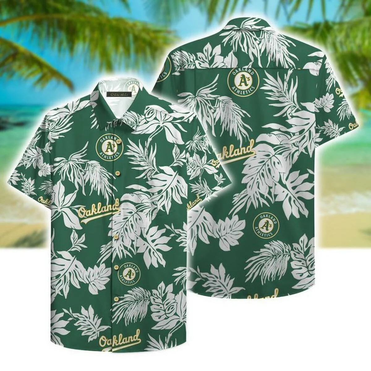 Oakland Athletics Tropical Paradise Hawaiian Shirt