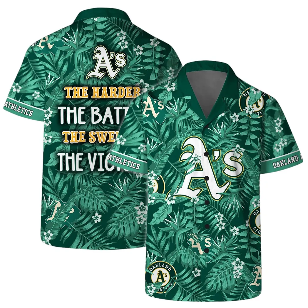 Oakland Athletics Tropical Victory Hawaiian Shirt