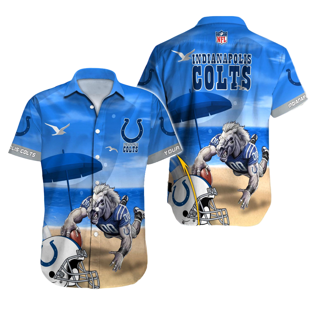Personalized Indianapolis Colts Beautiful Beach Hawaiian Shirt