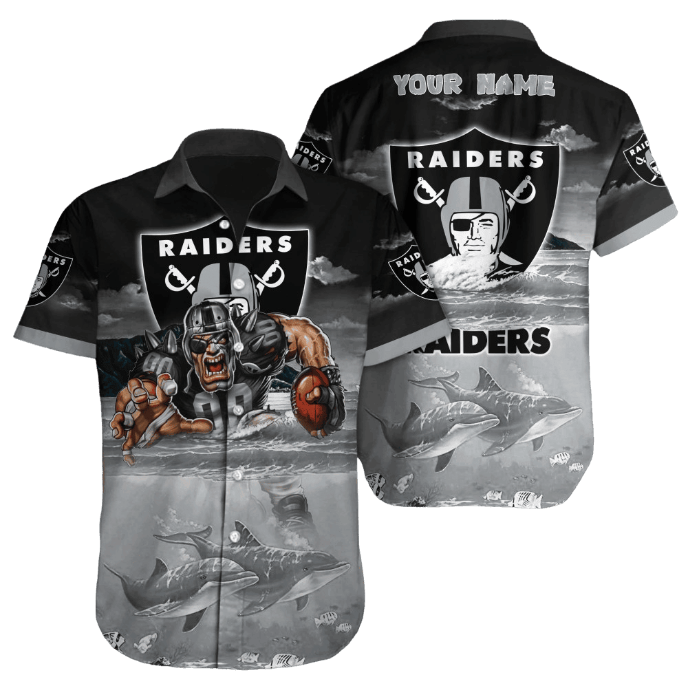 Personalized Las Vegas Raiders Ocean Fury Hawaiian Shirt