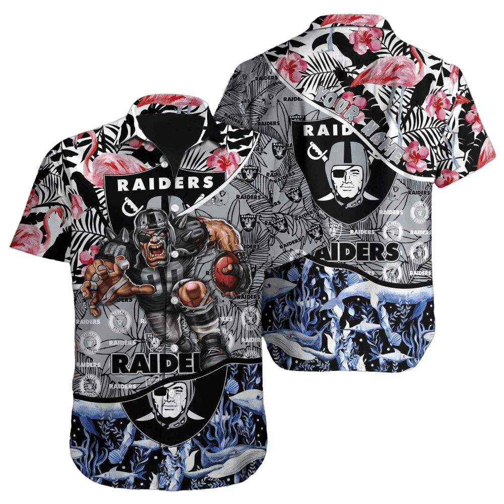 Personalized Las Vegas Raiders Oceanic Jungle Hawaiian Shirt
