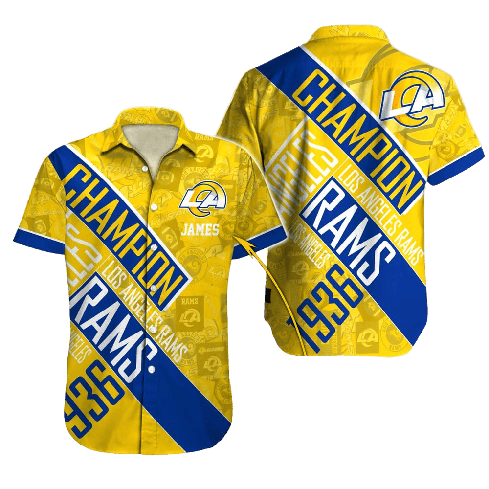Personalized Los Angeles Rams Champion Legacy Hawaiian Shirt