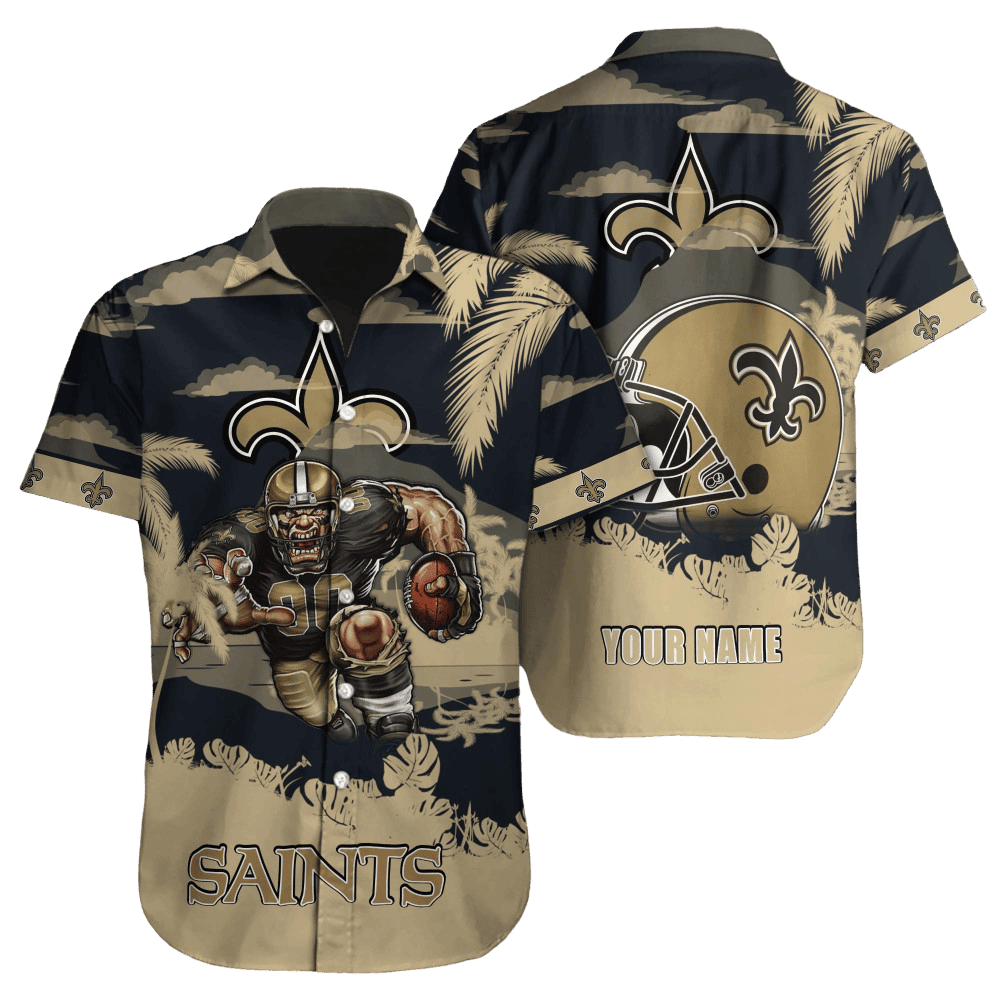 Personalized New Orleans Saints Desert Storm Hawaiian Shirt