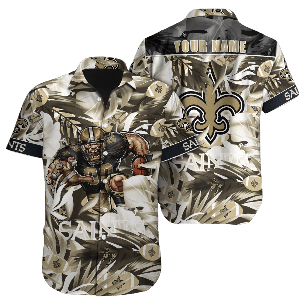 Personalized New Orleans Saints Jungle Blitz Hawaiian Shirt