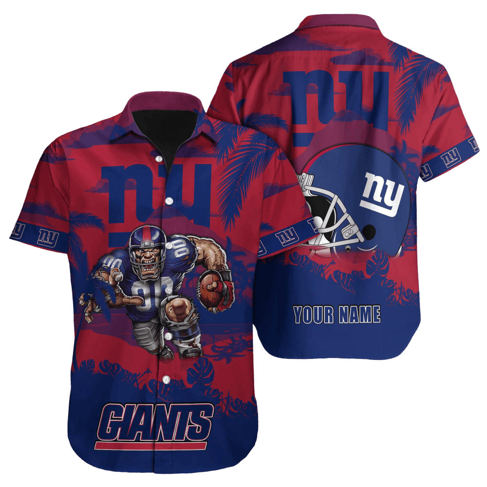 Personalized New York Giants Island Glory Hawaiian Shirt