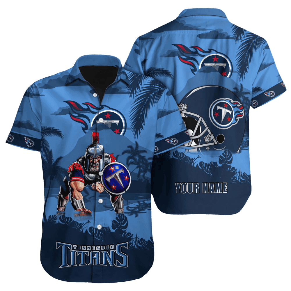 Personalized Tennessee Titans Island Defender Hawaiian Shirt
