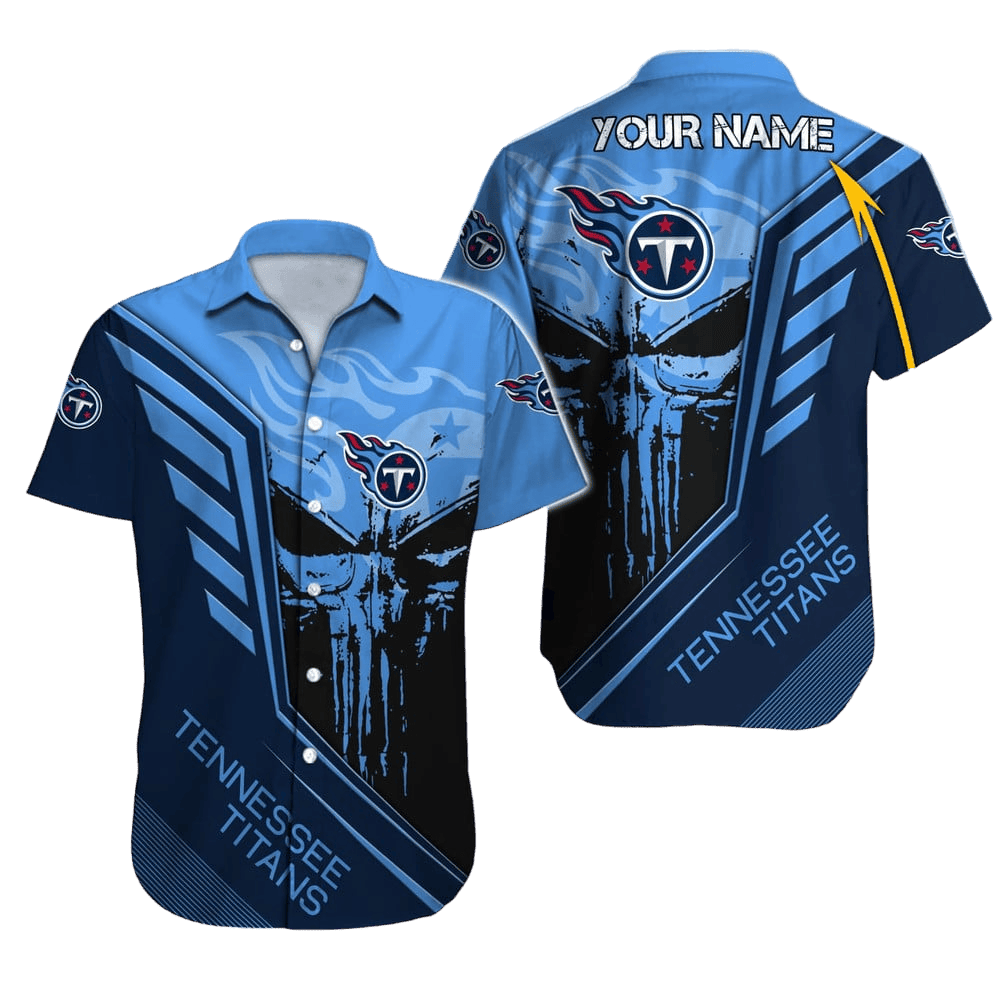 Personalized Tennessee Titans Tactical Strike Hawaiian Shirt
