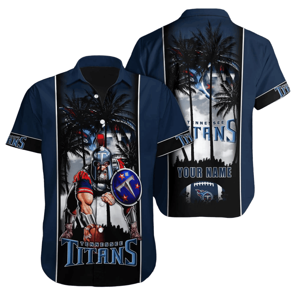 Personalized Tennessee Titans Tropical Warrior Hawaiian Shirt