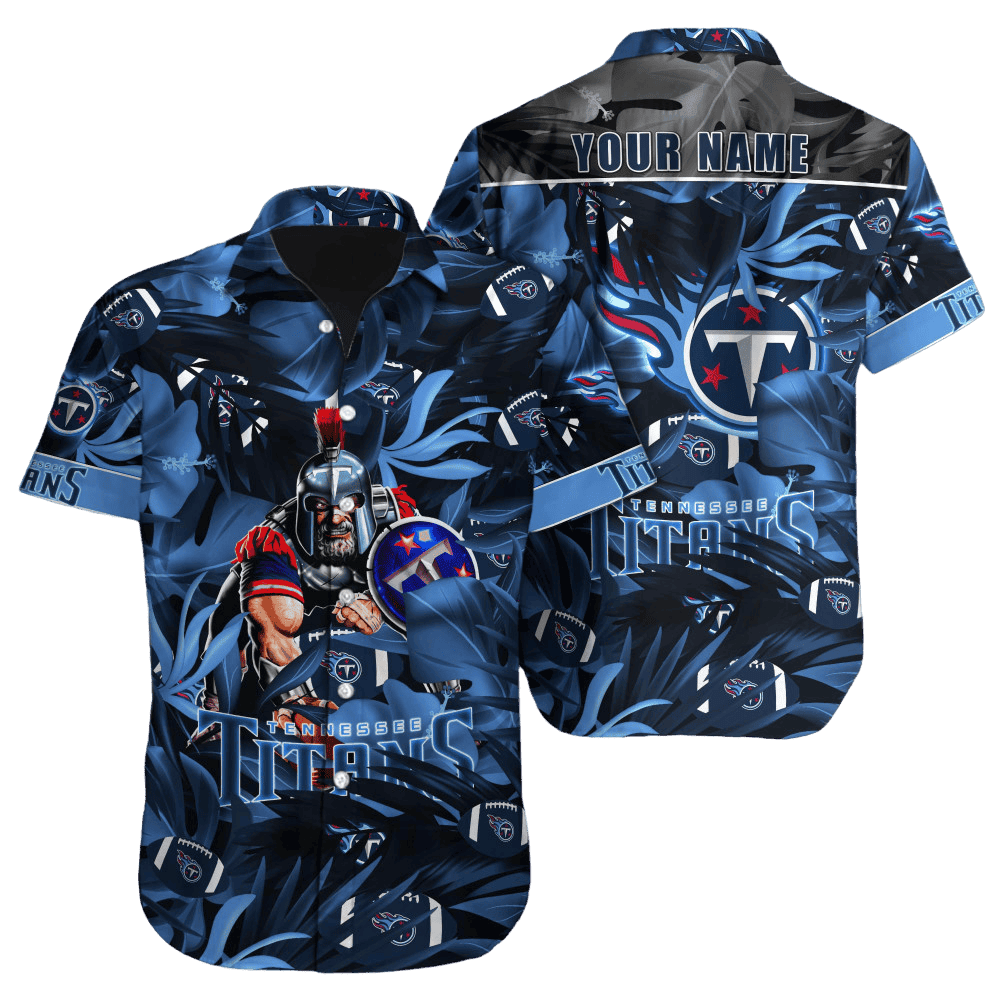 Personalized Tennessee Titans Warrior Leaves Hawaiian Shirt