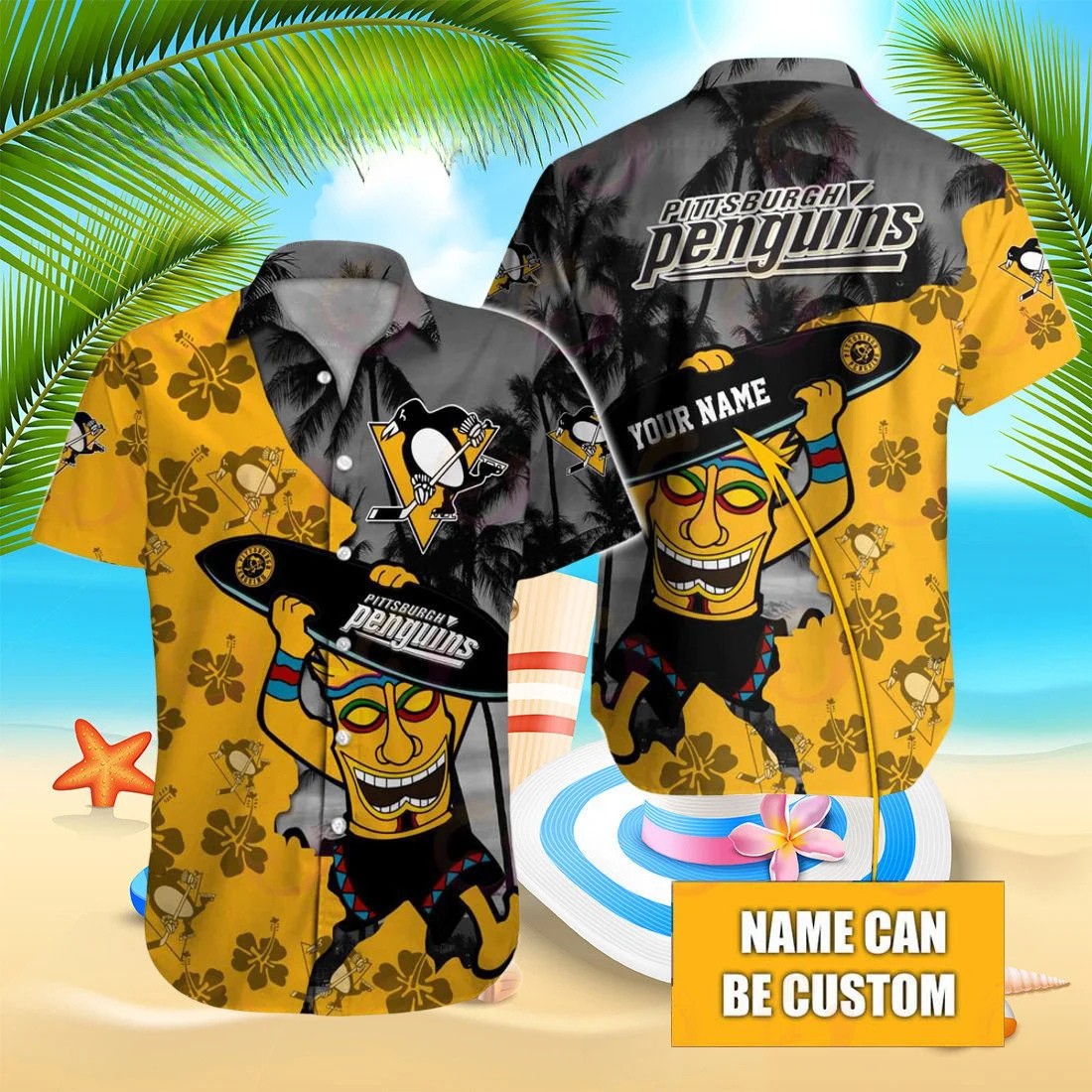 Pittsburgh Penguins Tiki Vibes Hawaiian Shirt
