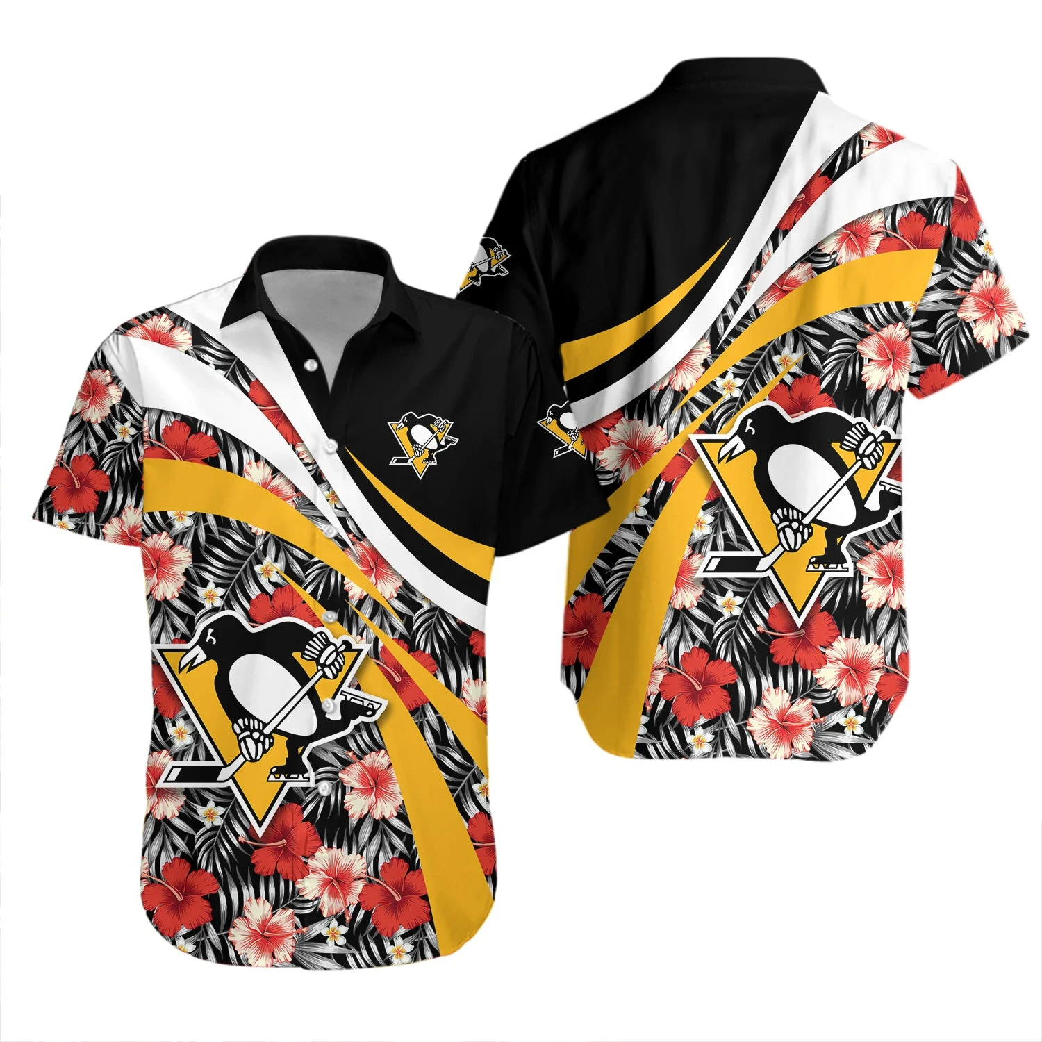 Pittsburgh Penguins Tropical Wave Hawaiian Shirt