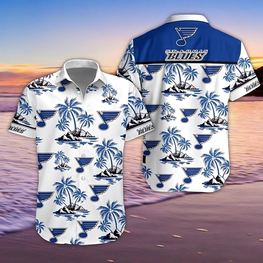 St. Louis Blues Island Harmony Hawaiian Shirt