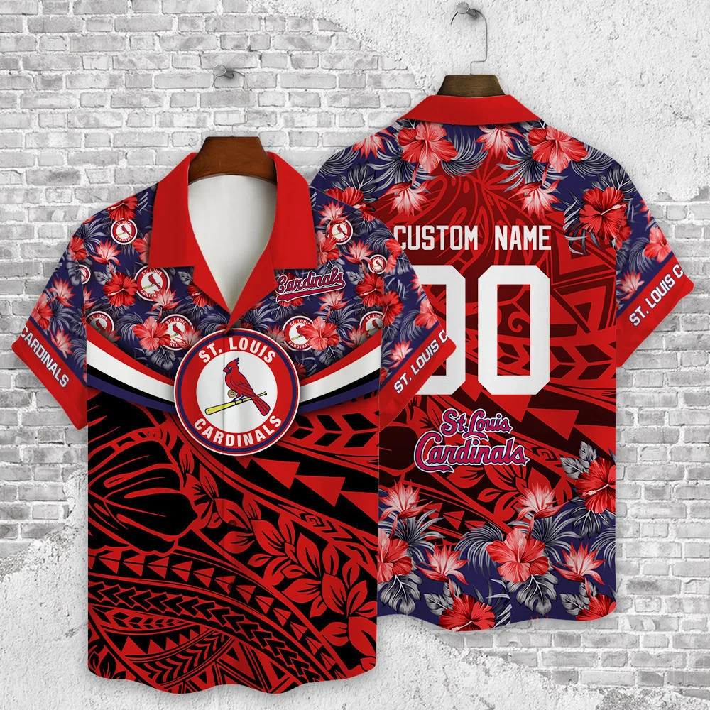 St. Louis Cardinals Custom Tribal Hawaiian Shirt