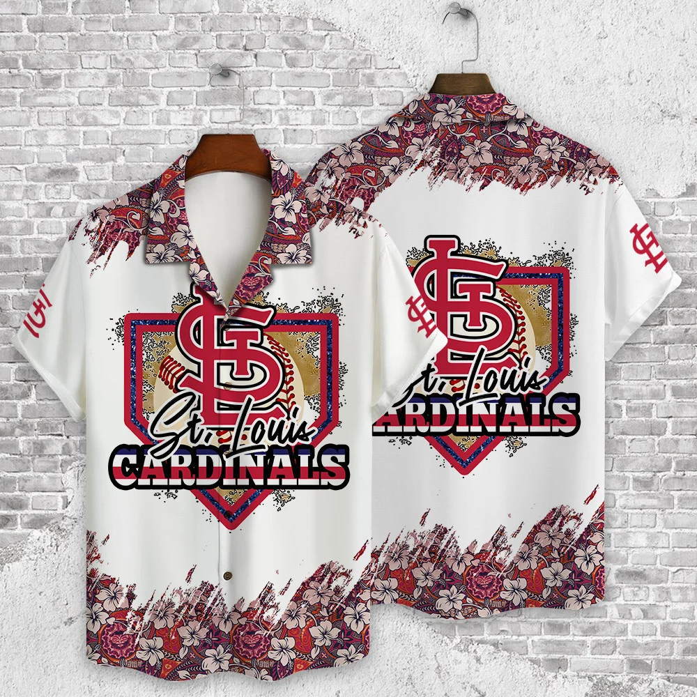 St. Louis Cardinals Diamond Bloom Hawaiian Shirt