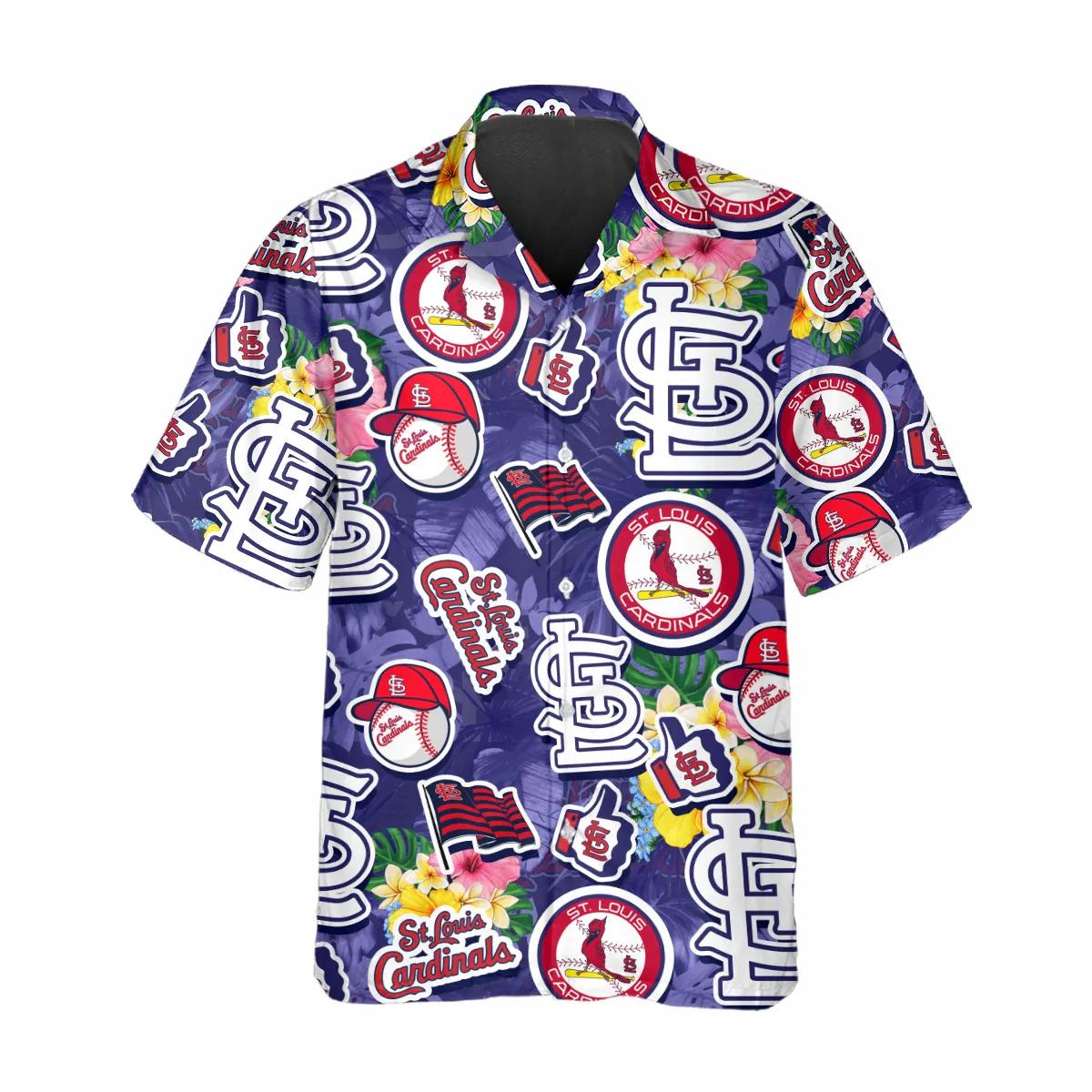 St. Louis Cardinals Floral Summer Hawaiian Shirt