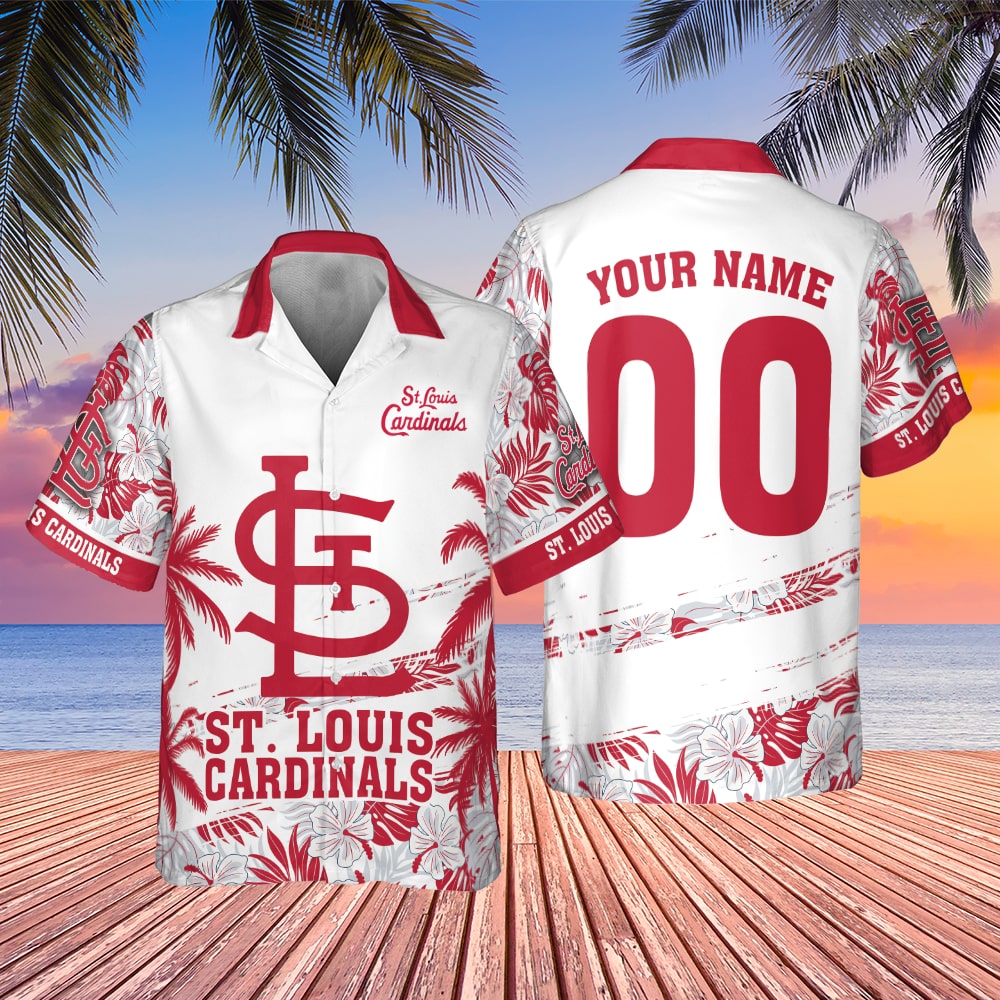 St. Louis Cardinals Personalized Tropical Hawaiian Shirt