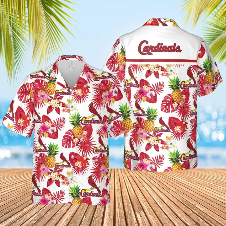 St. Louis Cardinals Pineapple Paradise Hawaiian Shirt