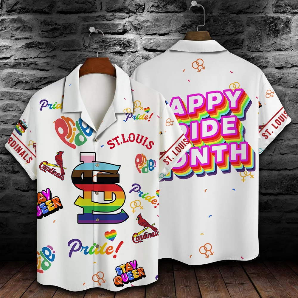 St. Louis Cardinals Pride Celebration Hawaiian Shirt